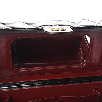 Chanel Patent Quilted Vanity Train Case Black 5 of 10