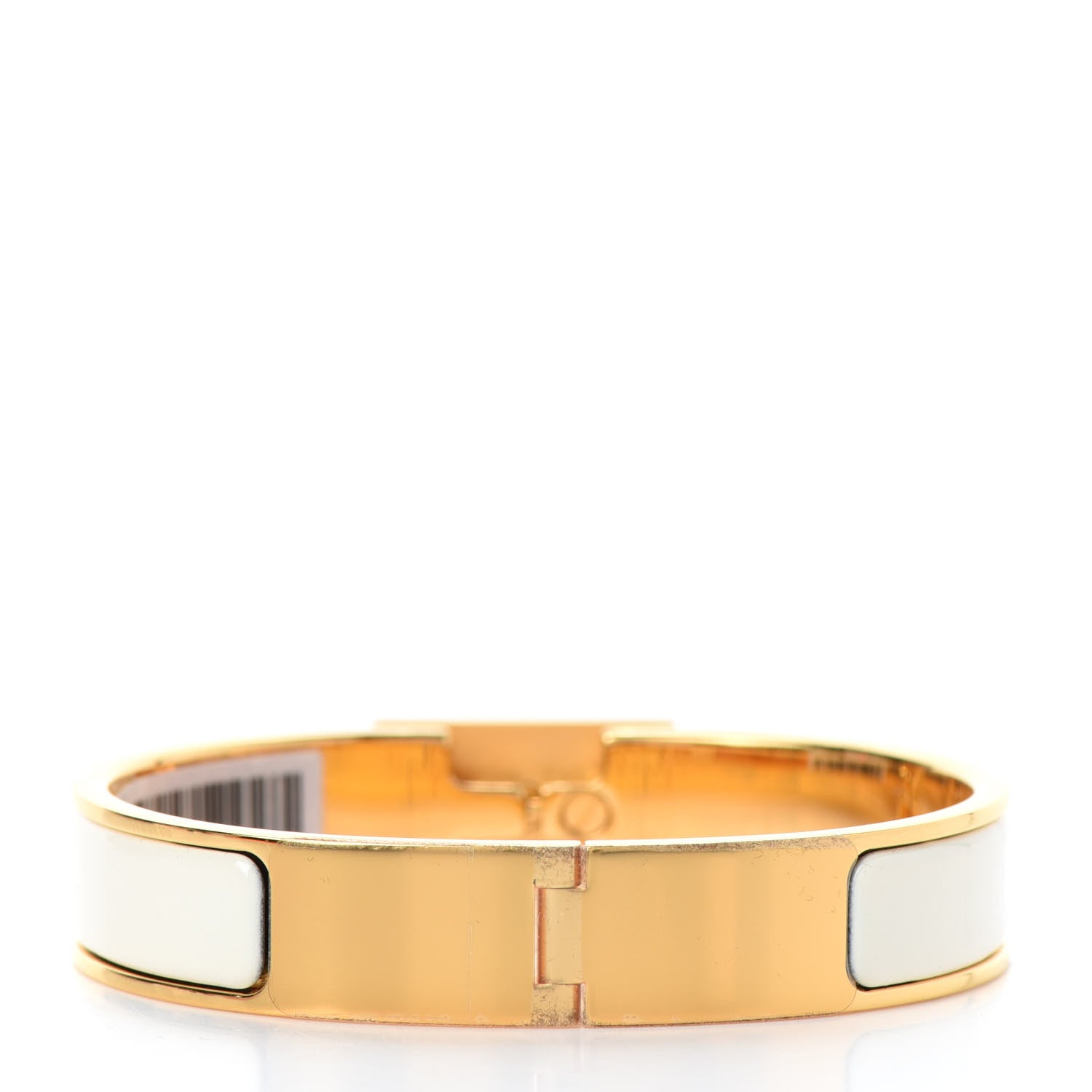 Hermes Enamel Clic Anneau Bracelet PM Craie 3 of 5
