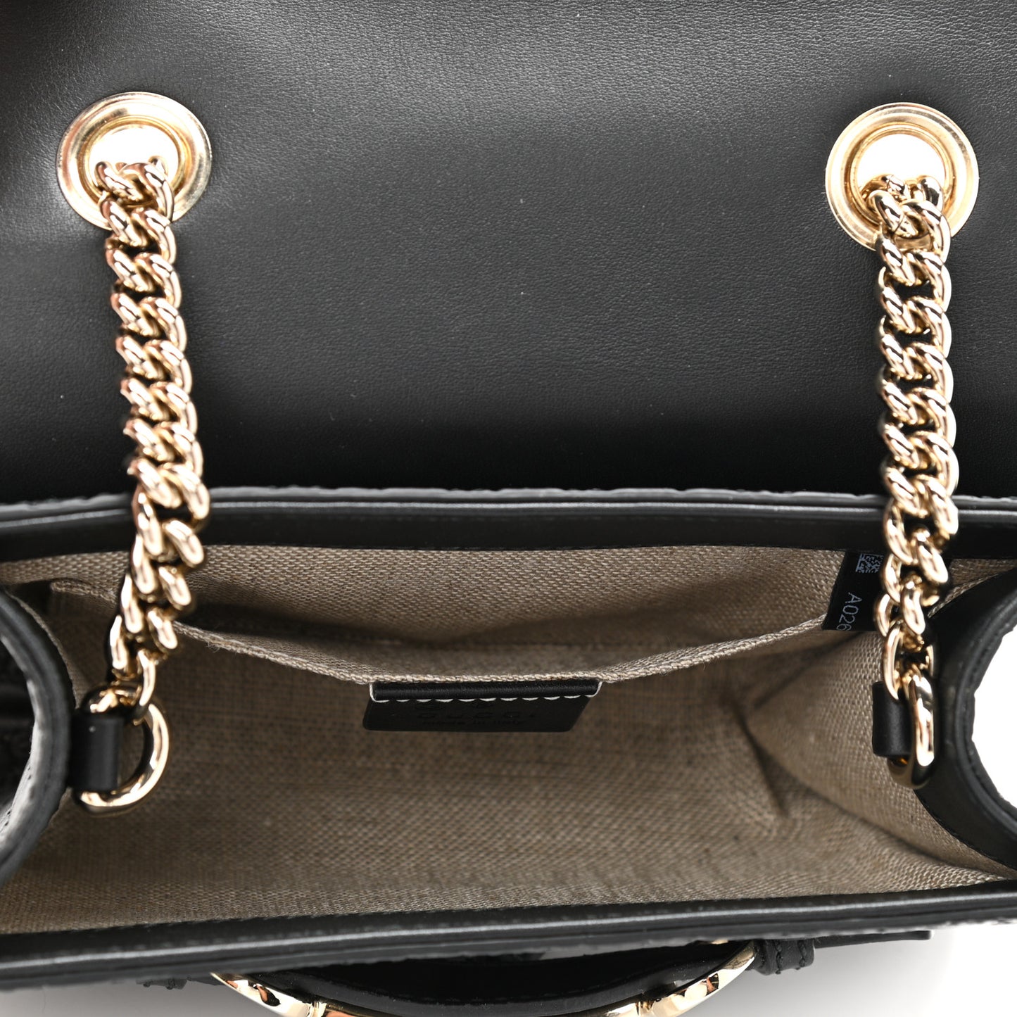 Microguccissima Mini Emily Shoulder Bag Black