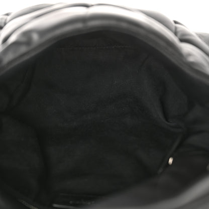 Saint Laurent Lambskin Quilted Small Loulou Puffer Monogram Chain Satchel Black 5 of 15