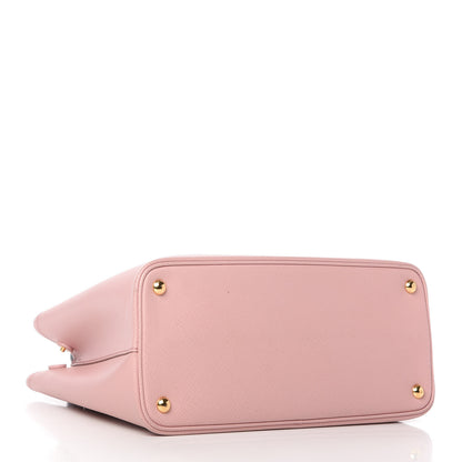 Prada Saffiano Cuir Medium Bi-Color Double Bag Pesco Baltico 4 of 10