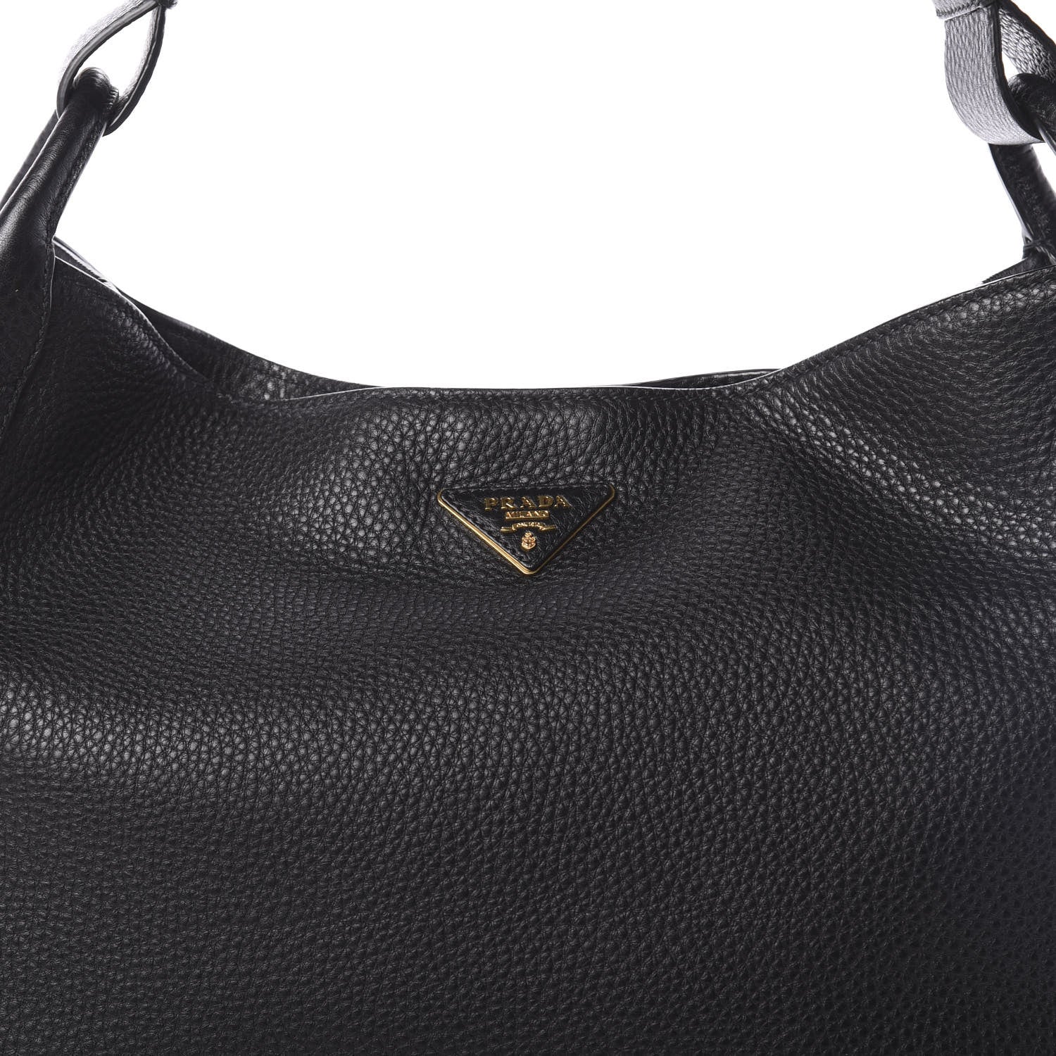 Prada Vitello Daino Hobo Black 7 of 9