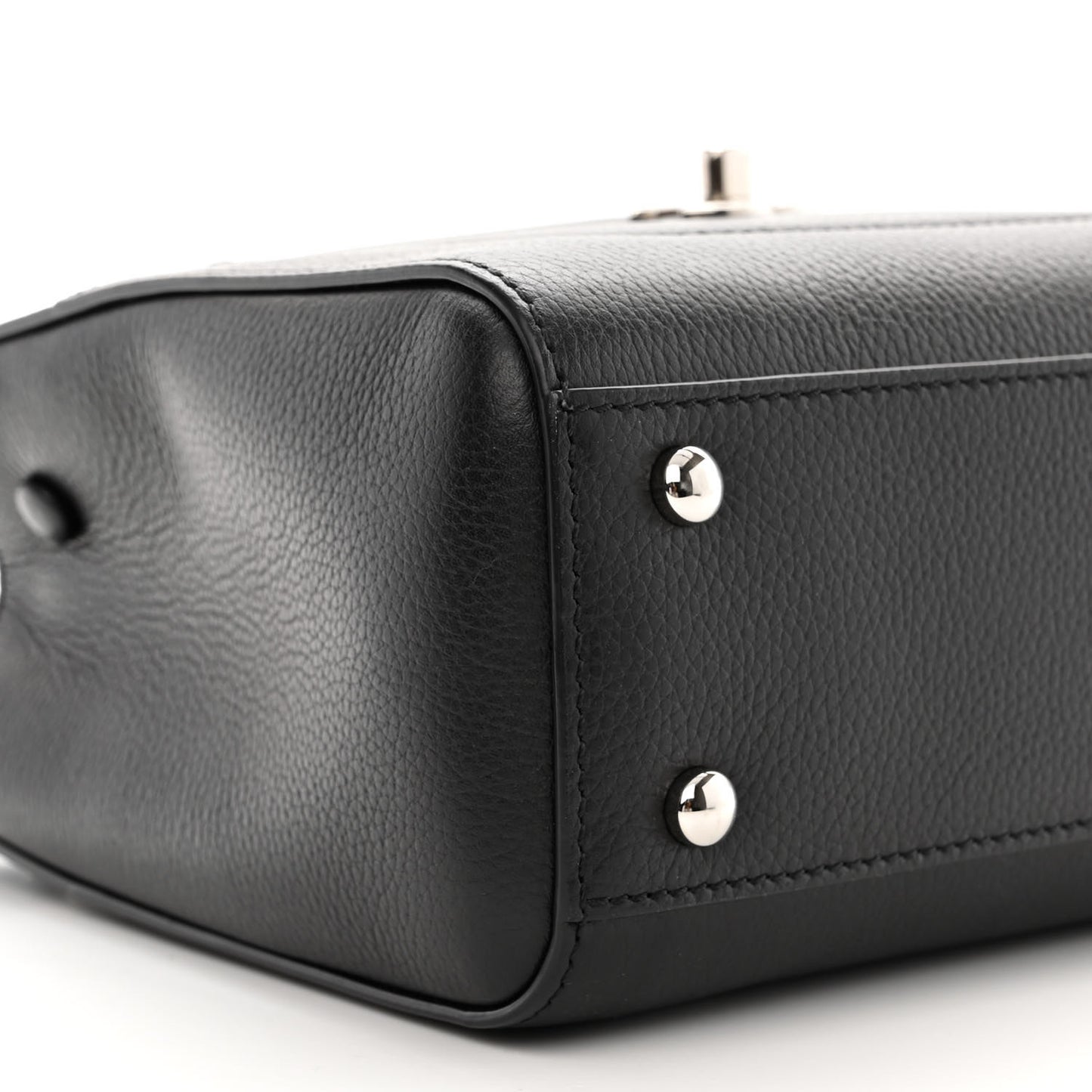 Grained Calfskin Mini Neo Executive Shopper Tote Black