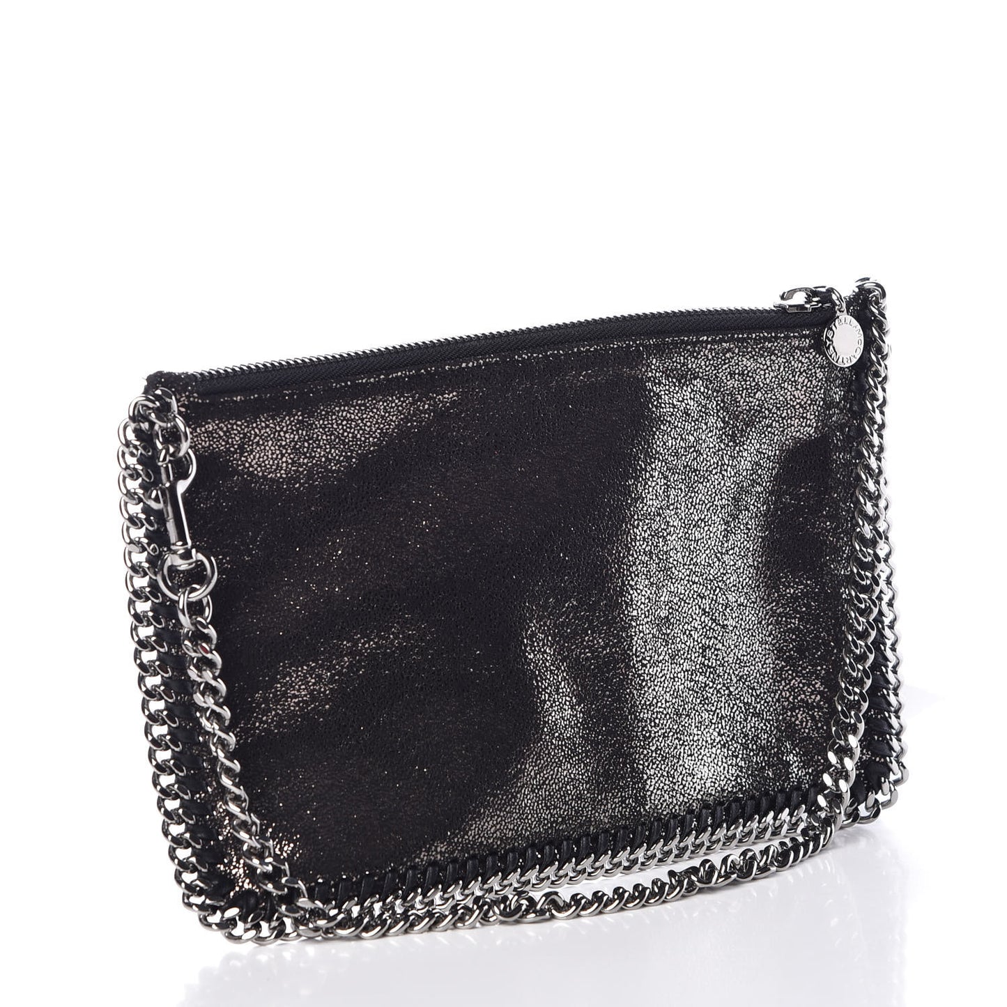 Shaggy Deer Falabella Clutch Ruthenium