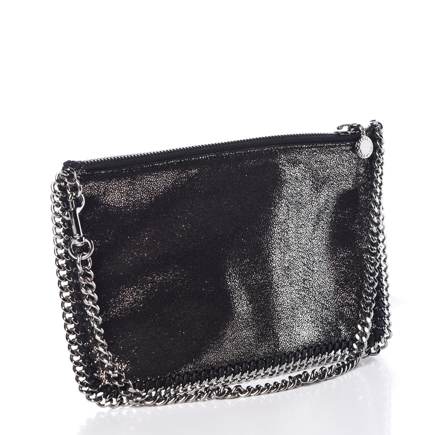 Stella McCartney Shaggy Deer Falabella Clutch Ruthenium 3 of 8