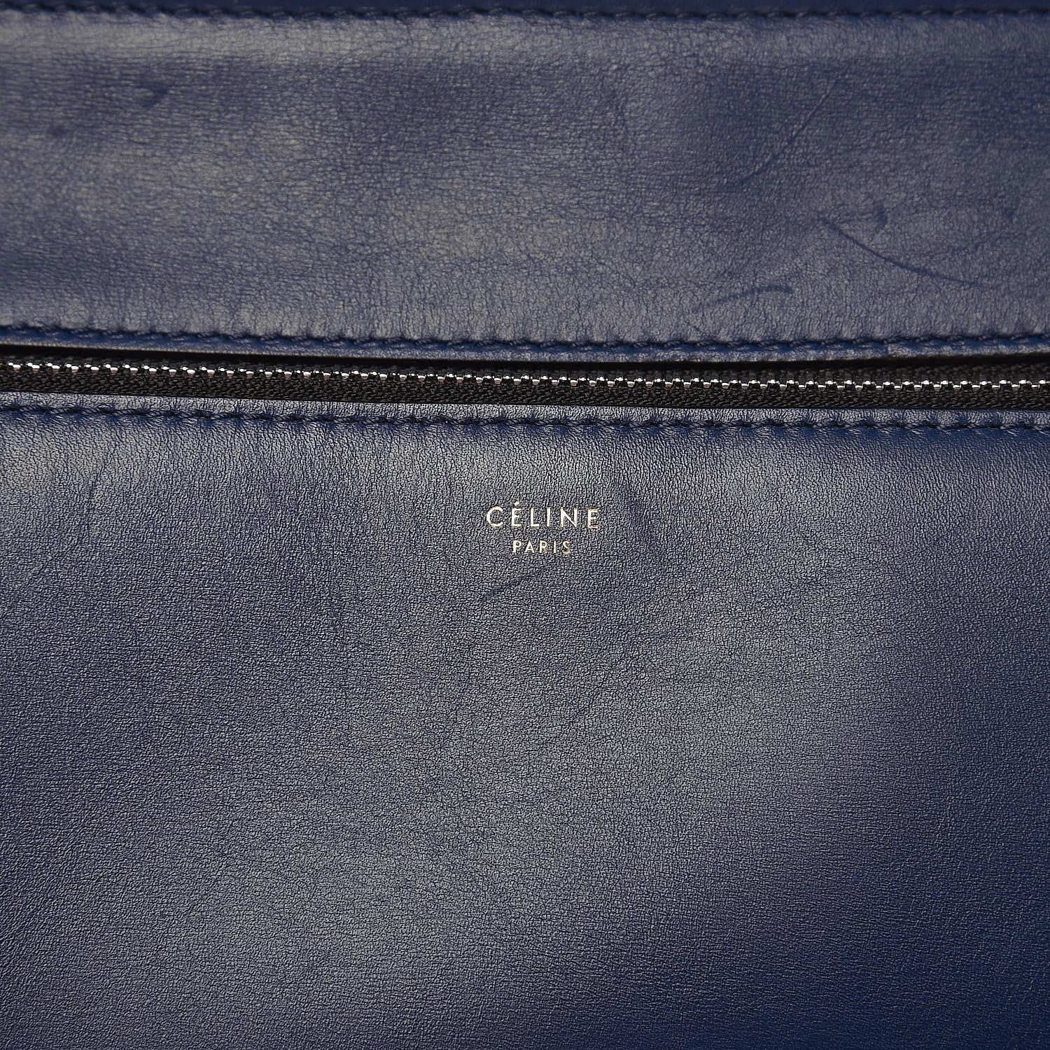 Celine Palmelato Calfskin Small Edge Shoulder Bag Ink 6 of 12
