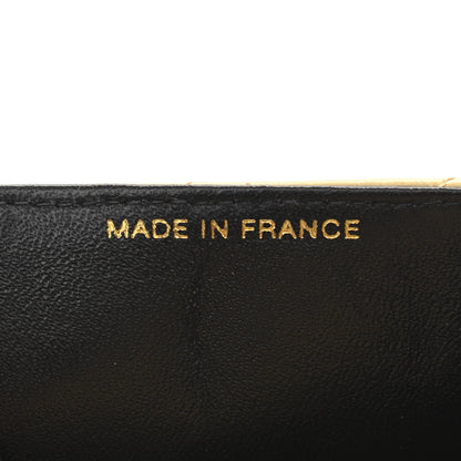Chanel Lambskin Quilted Mini Flap Pouch Beige Black 7 of 11