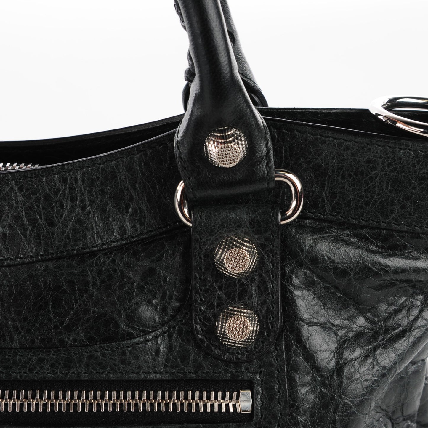 Agneau Giant 12 Silver Hardware First Black