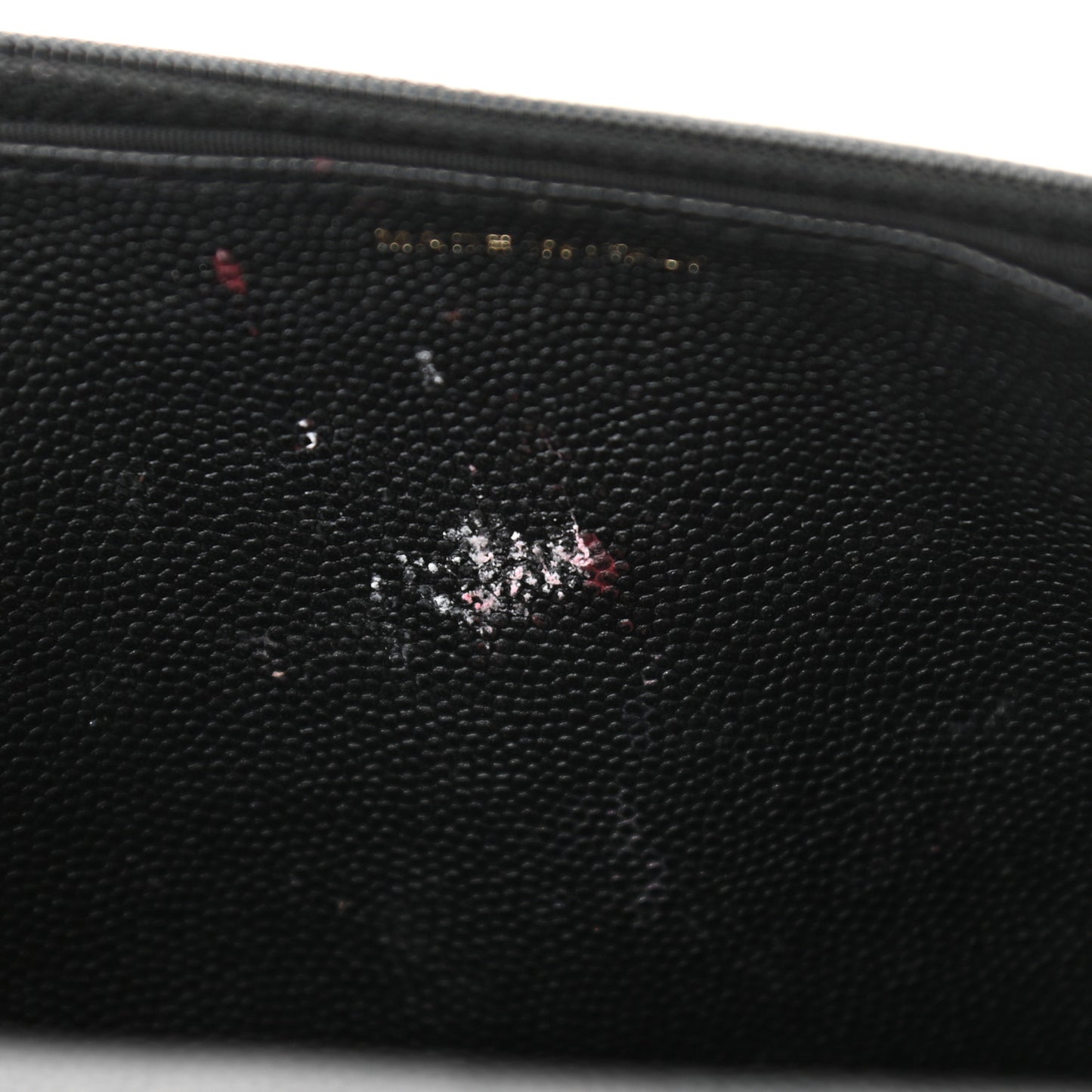 Caviar Quilted Boy Wallet On Chain WOC Black