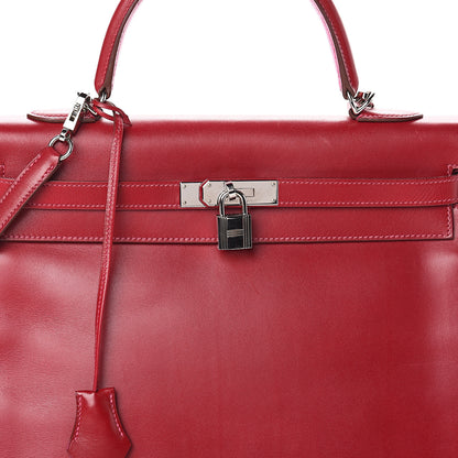 Hermes Tadelakt So Flash Kelly Retourne 35 Rubis Rose Tyrien 7 of 9