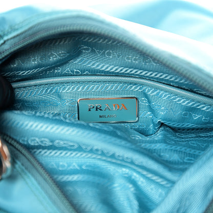 Prada Nylon Vela Flat Messenger Bag Turchese 5 of 8