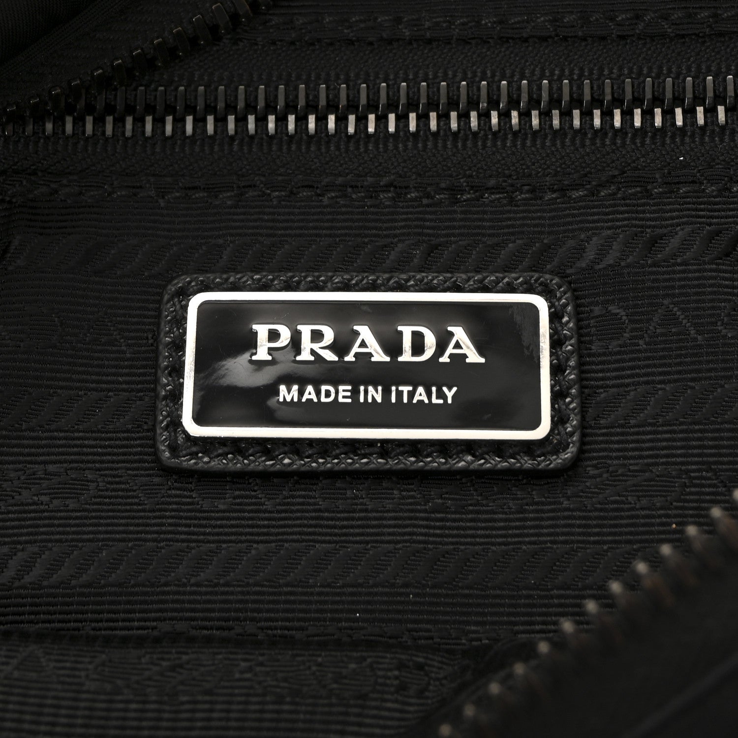 Prada Tessuto Re-Nylon Saffiano Belt Bag Black 6 of 9