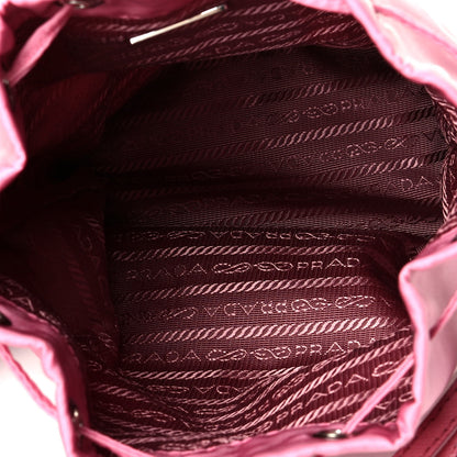Prada Saffiano Tessuto Nylon Vela Bucket Wristlet Begonia 4 of 5