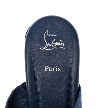 Christian Louboutin Denim Disco Club 85 Sandals 38.5 Blue 7 of 13