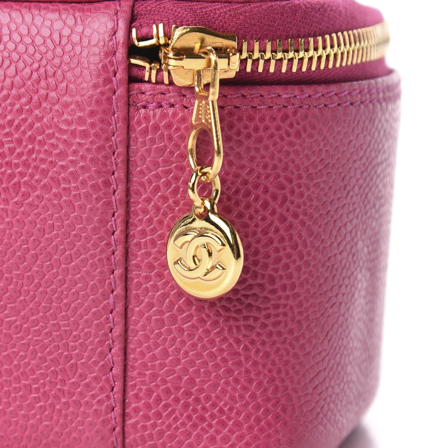 Chanel Caviar Vanity Cosmetic Case Pink 9 of 11