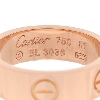Cartier 18K Pink Gold 5.5mm LOVE Ring 51 5.75 4 of 4