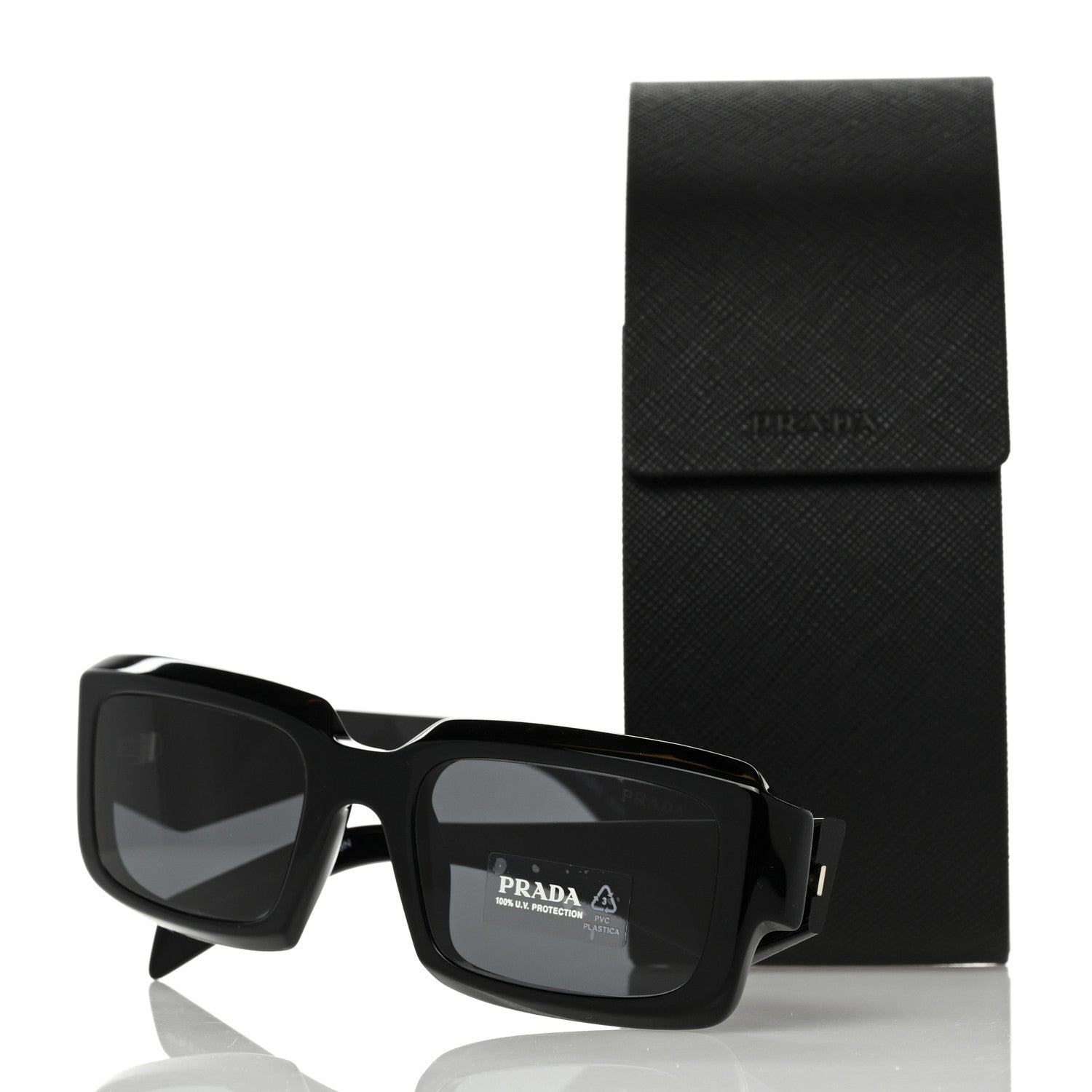 Prada Acetate Symbole Sunglasses SPR 27Z Black 8 of 8