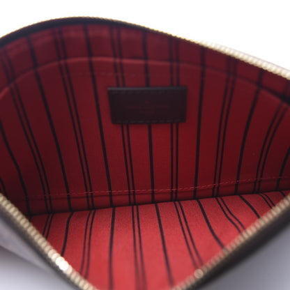 Louis Vuitton Damier Ebene Neverfull MM GM Pochette 4 of 9