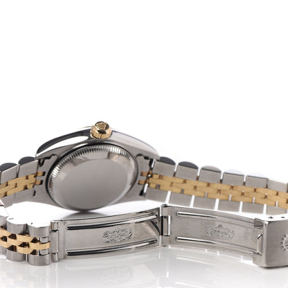 Rolex Stainless Steel 18K Yellow Gold Diamond 26mm Oyster Perpetual Datejust Watch Champagne Jubilee 179173 6 of 6