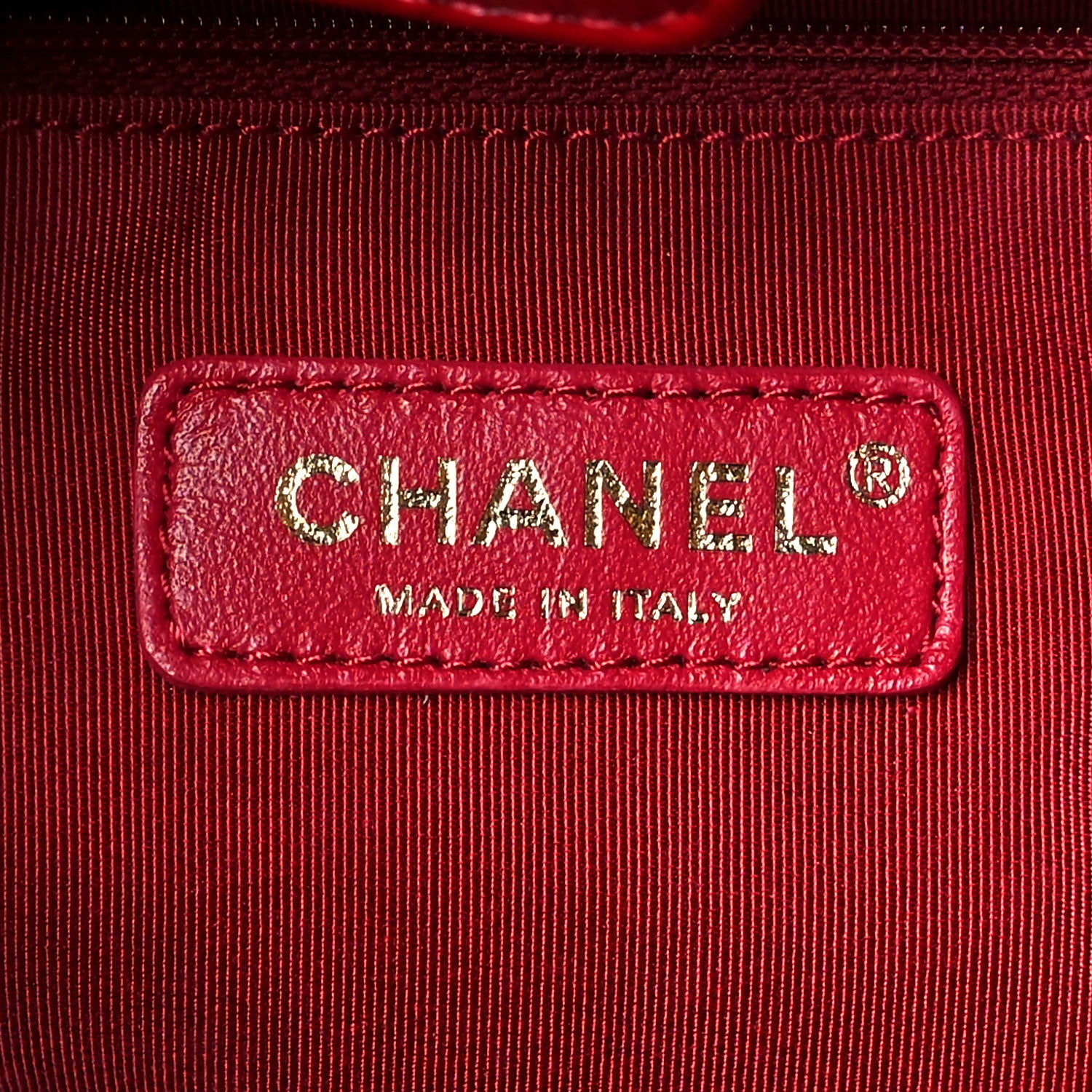 Chanel Shiny Aged Calfskin North South Shopping Bag Red 8 of 11