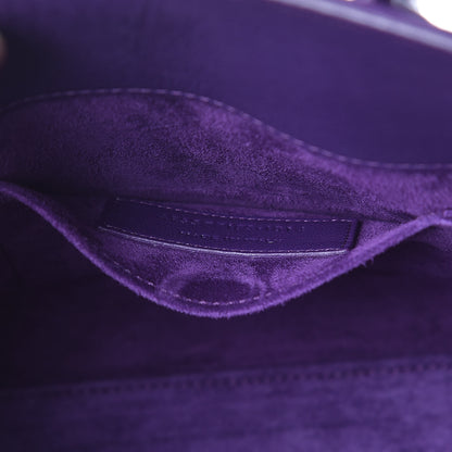 Saint Laurent Calfskin Baby Sac de Jour Purple 7 of 9