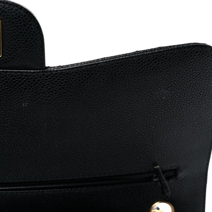 Chanel Caviar Quilted Jumbo Double Flap Black 13 of 17