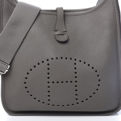 Hermes Taurillon Clemence Evelyne III PM Etain 8 of 11