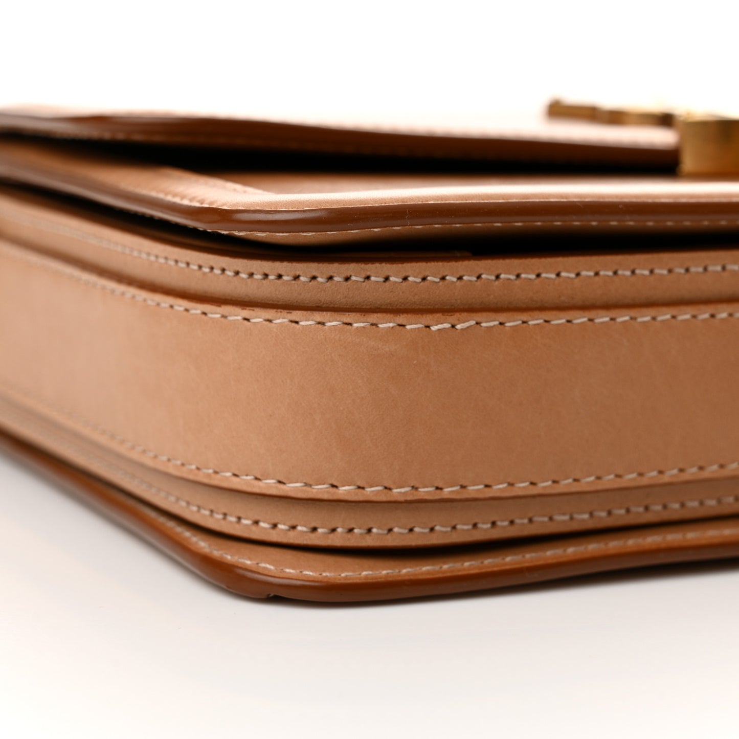 Box Calfskin Monogram Medium Solferino Satchel Natural Tan