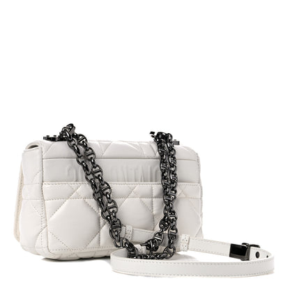 Christian Dior Lambskin Cannage Small Caro Bag Ivory 3 of 10