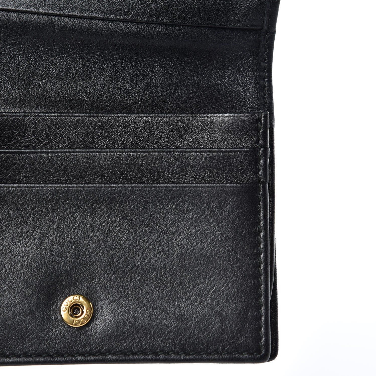 Gucci Calfskin Matelasse GG Marmont Card Case Black 5 of 11