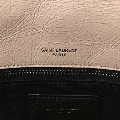 Saint Laurent Crinkled Calfskin Matelasse Monogram Medium Niki Chain Satchel Light Natural 6 of 11