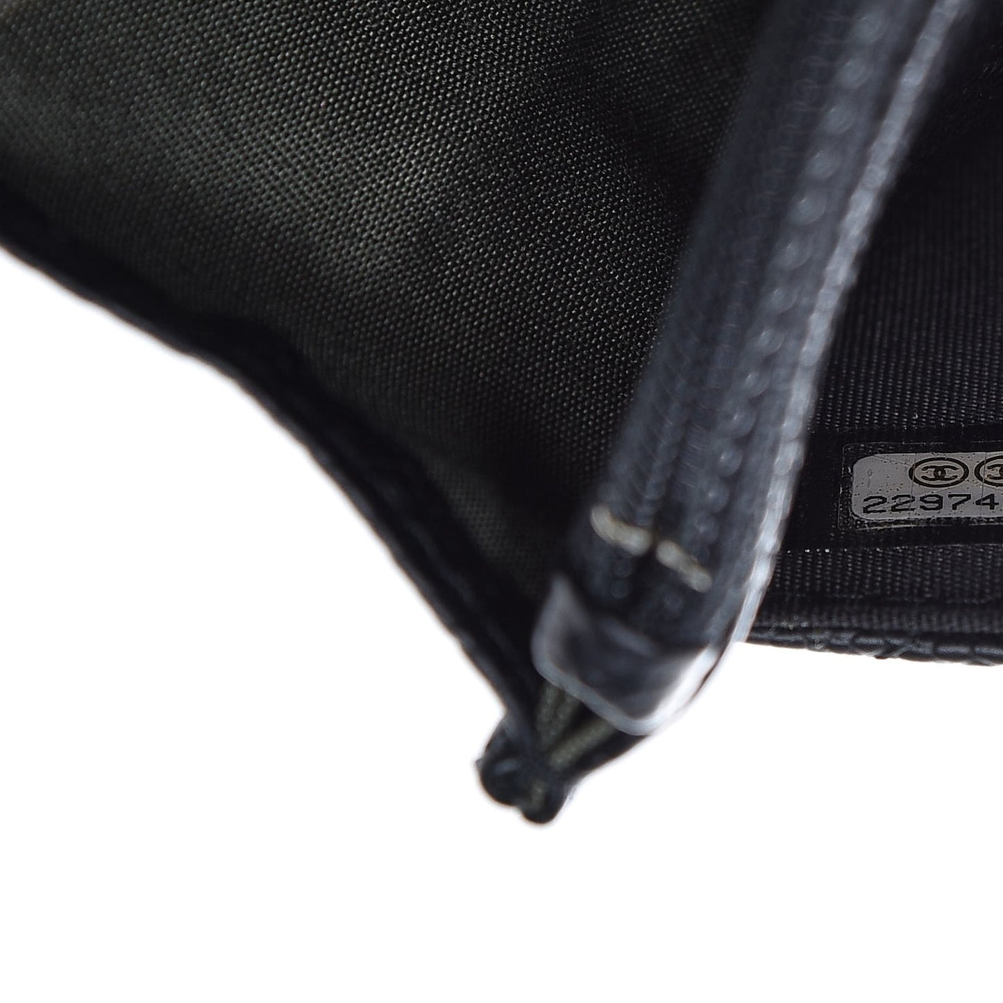 Caviar Quilted Boy Wallet On Chain WOC Black