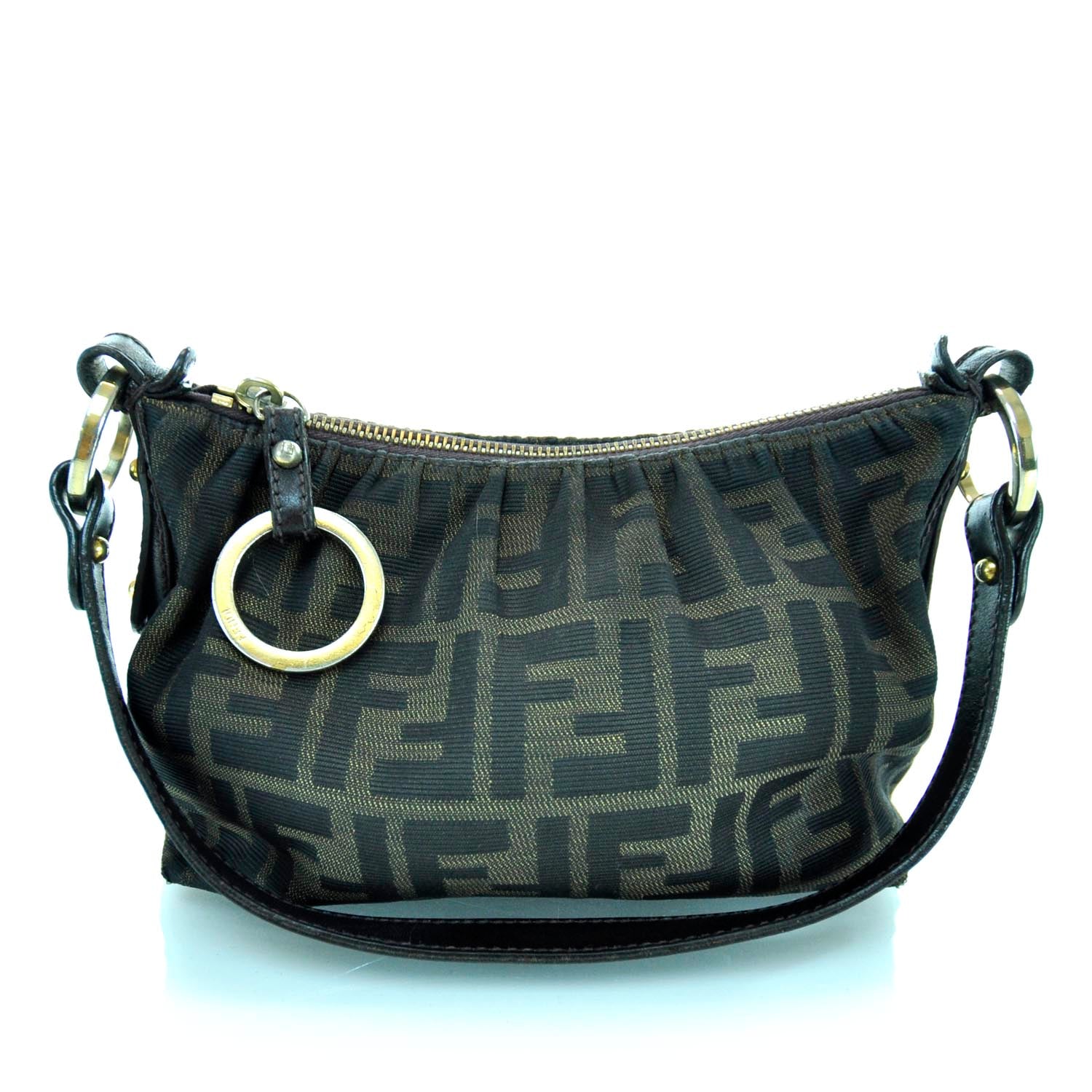 Fendi Zucca Mini Chef Hobo Tobacco 1 of 10