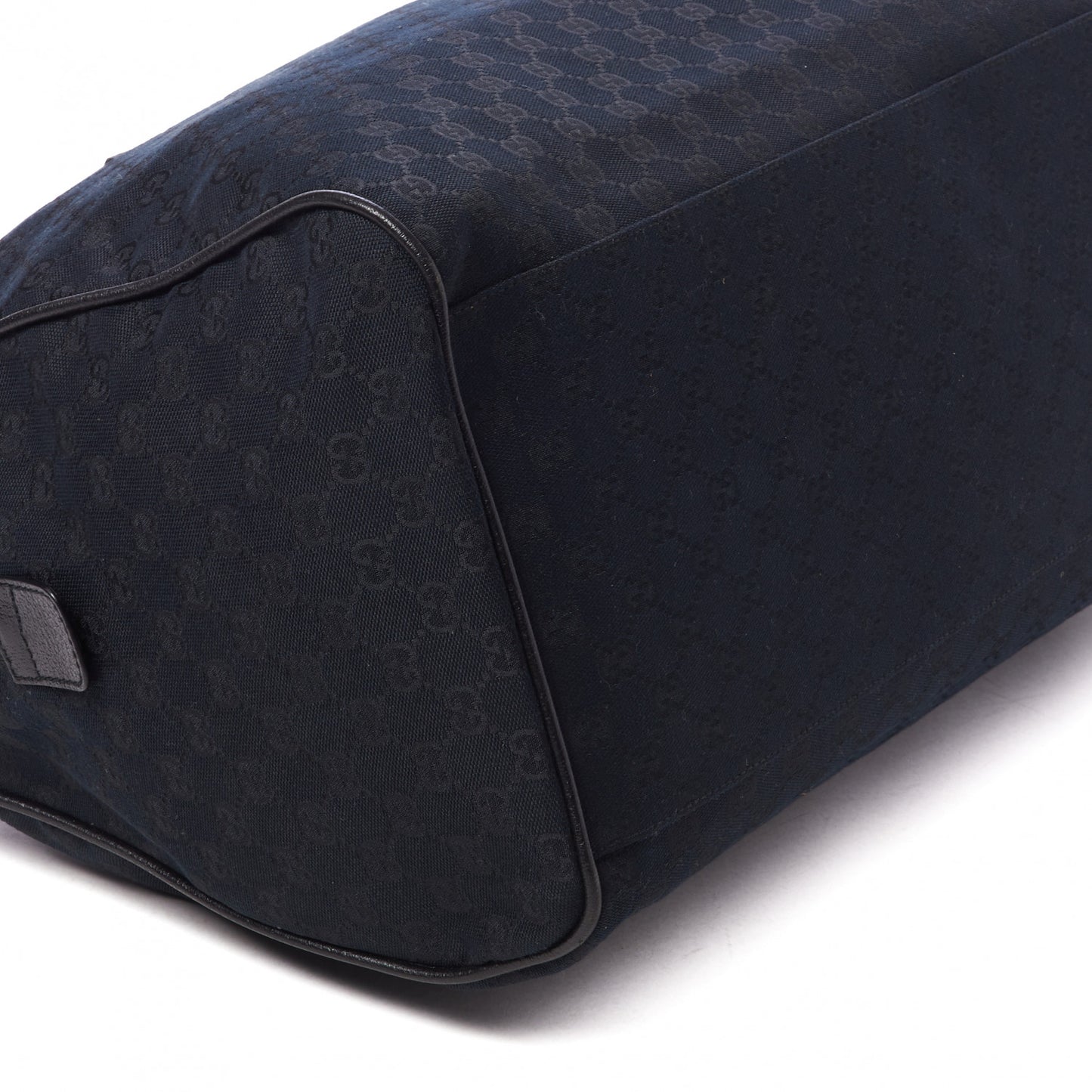 GG Monogram Web Large Collapsible Carry On Duffle Bag Black