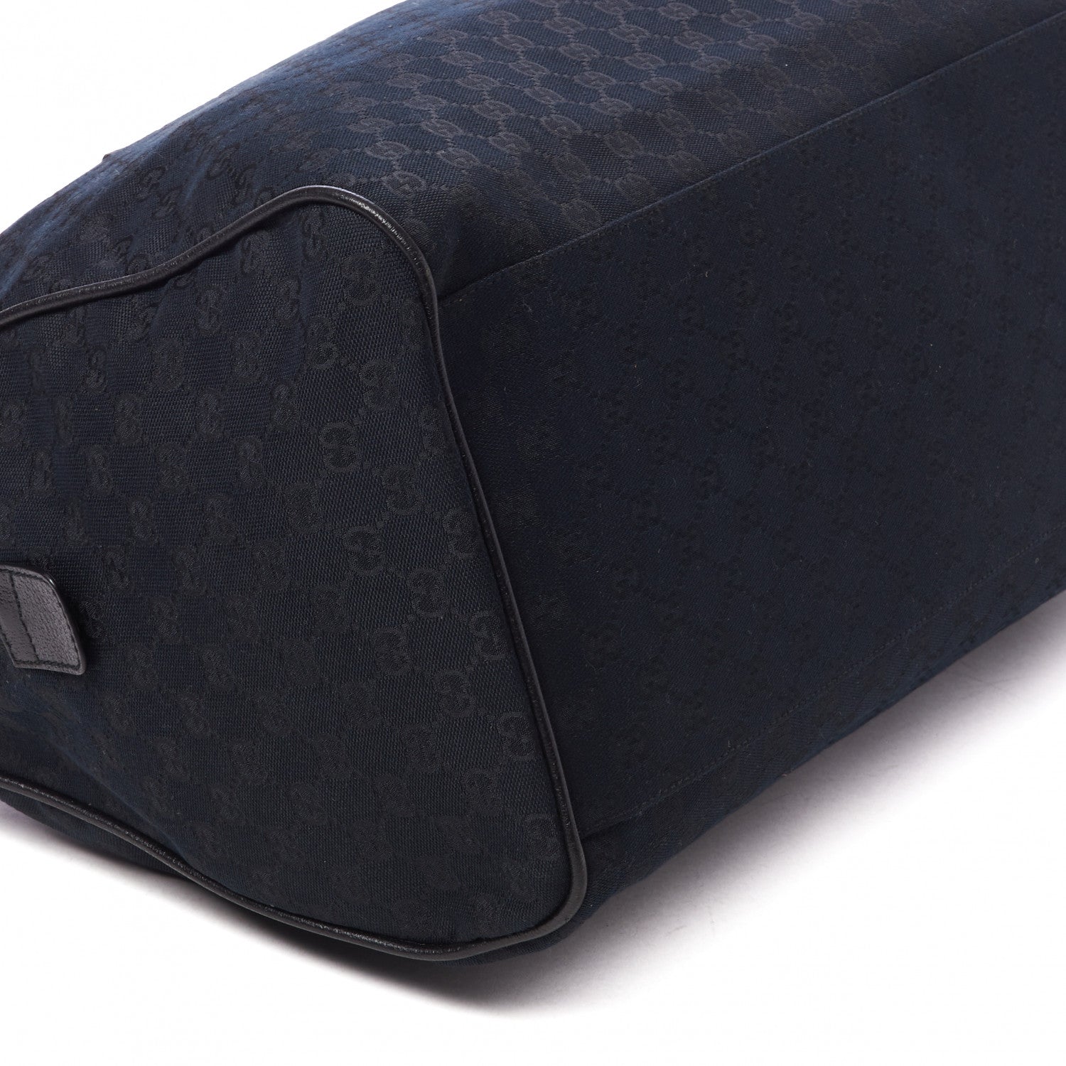 Gucci GG Monogram Web Large Collapsible Carry On Duffle Bag Black 5 of 8