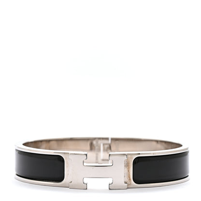 Hermes Enamel Narrow Clic Clac H Bracelet PM Black 1 of 5