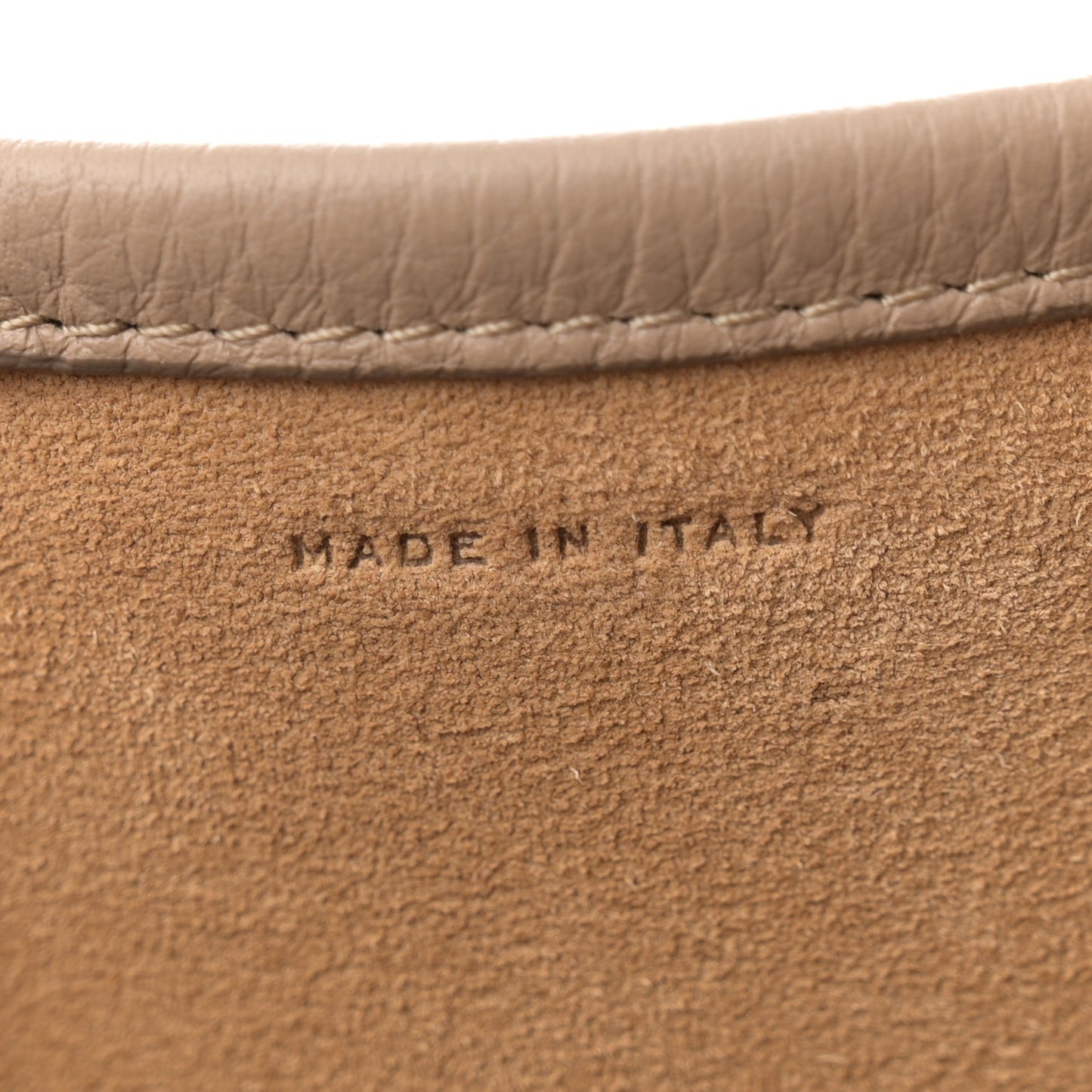 Grained Calfskin Medium N/S Park Tote Dark Taupe