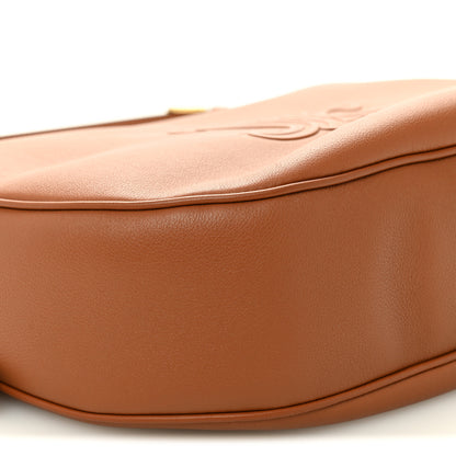 Celine Supple Calfskin Medium Triomphe Heloise Shoulder Bag Tan 10 of 12