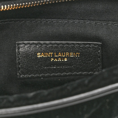 Saint Laurent Velour Matelasse Monogram Lou Belt Bag Black 6 of 10