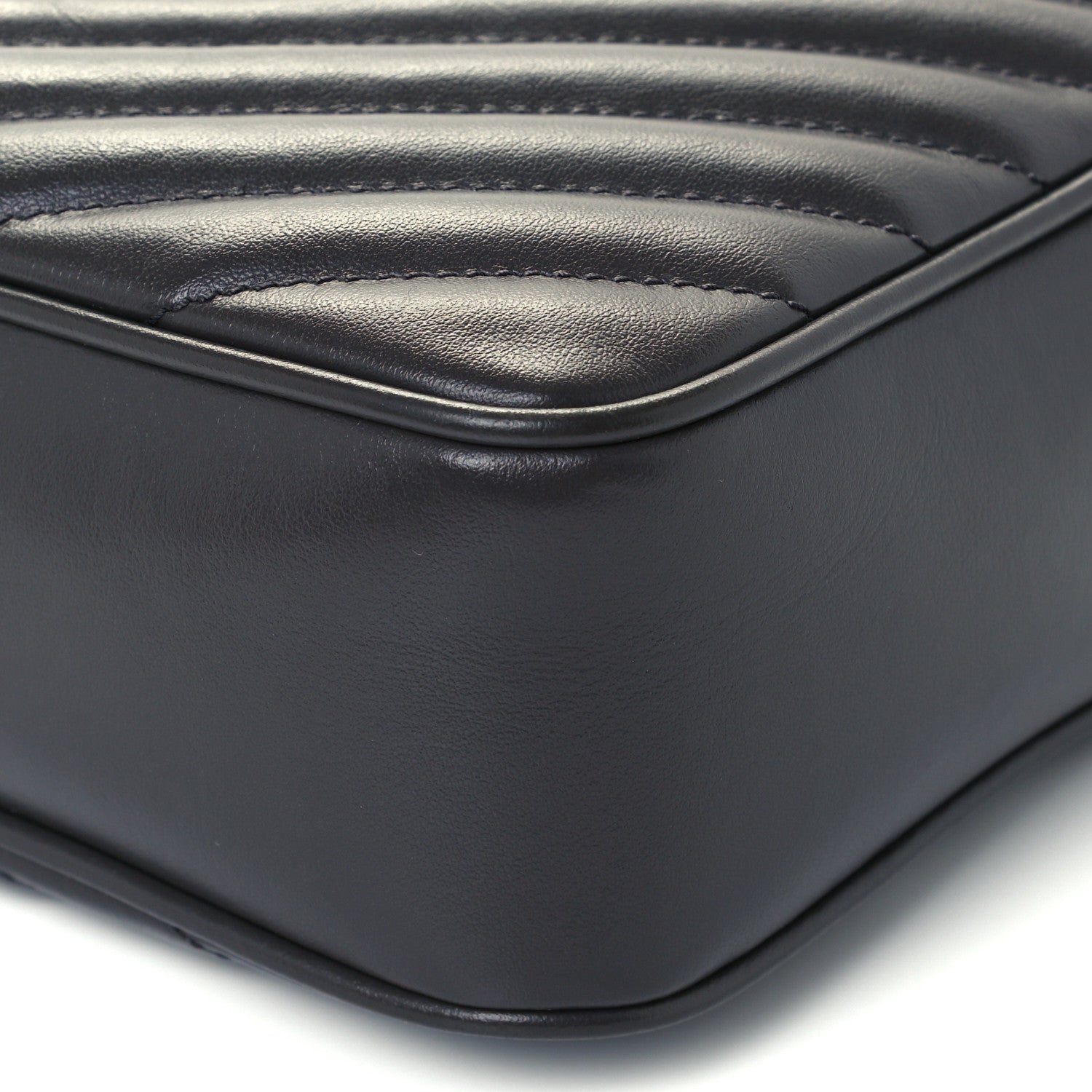 Saint Laurent Calfskin Matelasse Monogram Lou Camera Bag Asphalt 10 of 11