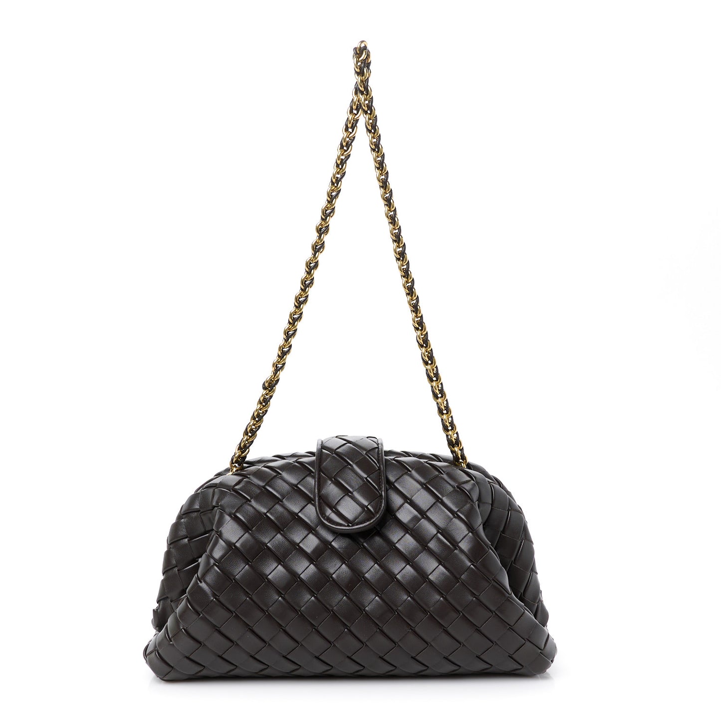 Nappa Intrecciato Teen The Lauren 1980 Clutch With Chain Fondant