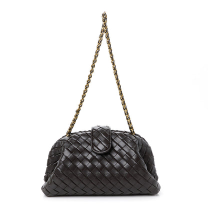 Bottega Veneta Nappa Intrecciato Teen The Lauren 1980 Clutch With Chain Fondant 1 of 10