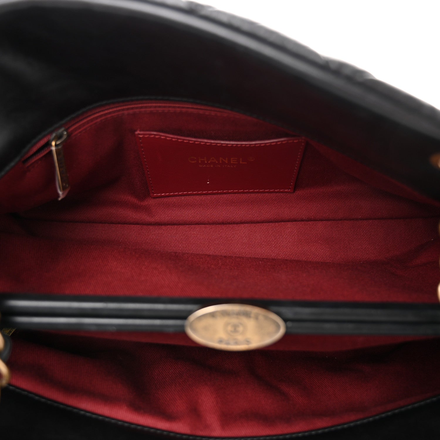 Chanel Aged Calfskin Medium Just Mademoiselle Bowling Bag  Black 5 of 11