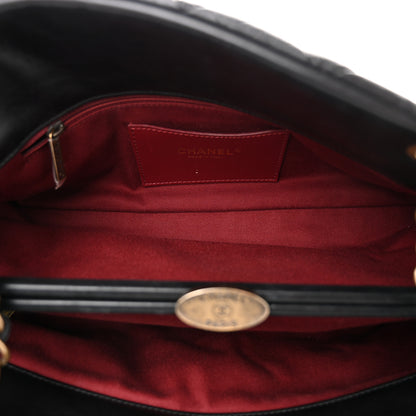 Chanel Aged Calfskin Medium Just Mademoiselle Bowling Bag  Black 5 of 11
