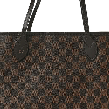 Louis Vuitton Damier Ebene Neo Neverfull MM Rose Ballerine 7 of 13