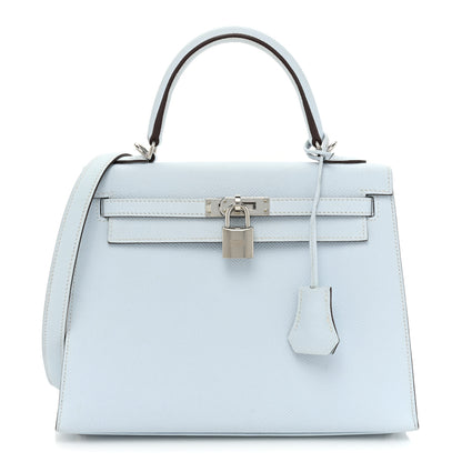 Hermes Epsom Kelly Sellier 25 Bleu Brume 1 of 15