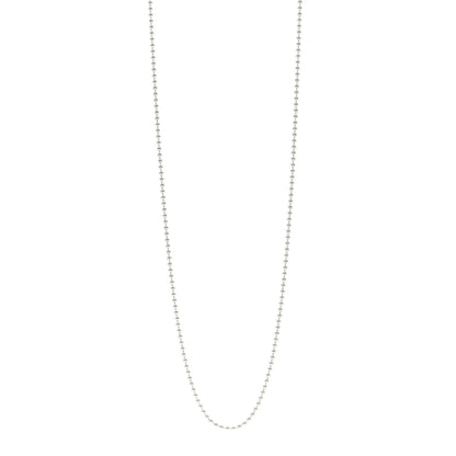 Tiffany Sterling Silver Bead Chain Necklace 34" 1 of 4