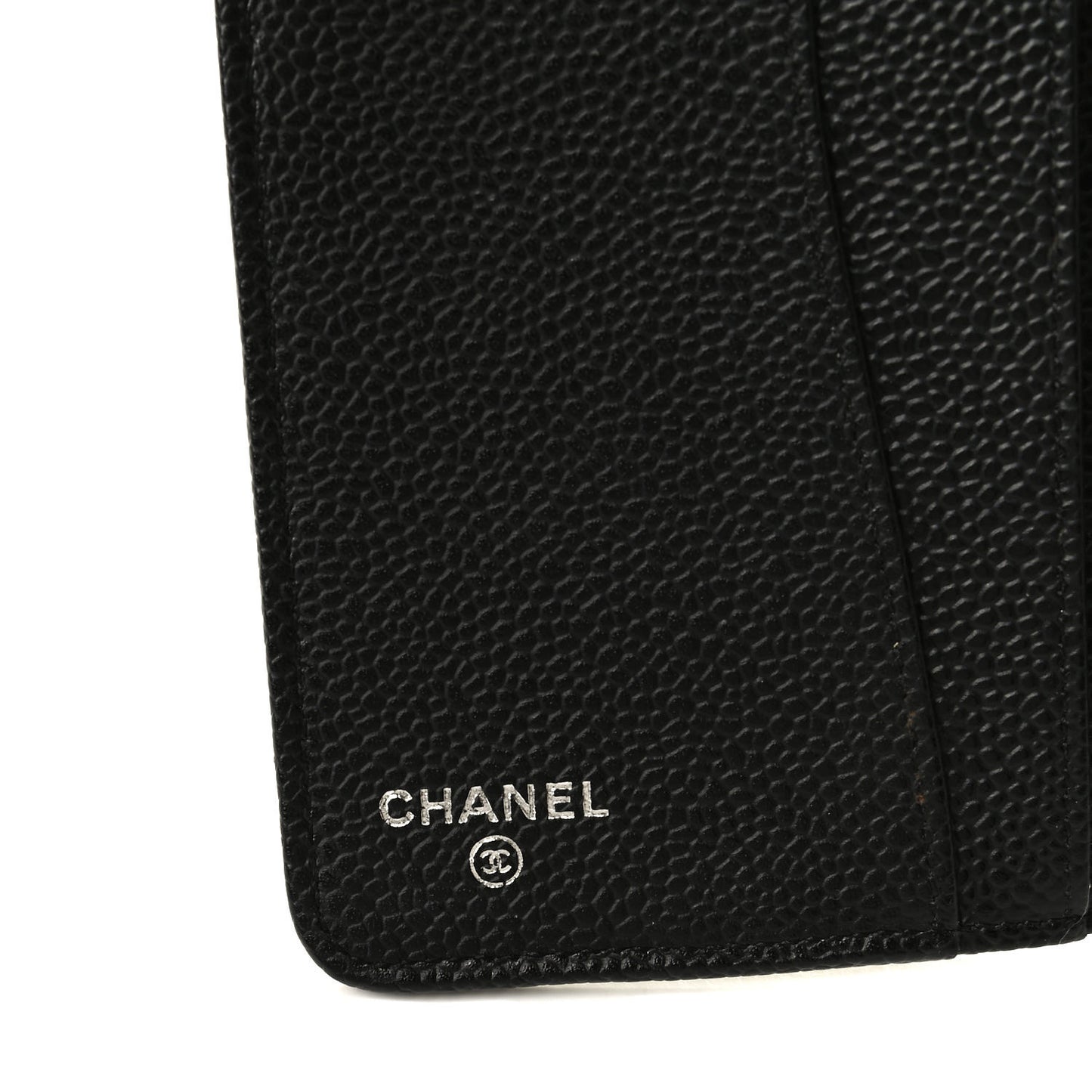Caviar Quilted Medium Agenda Cover Black