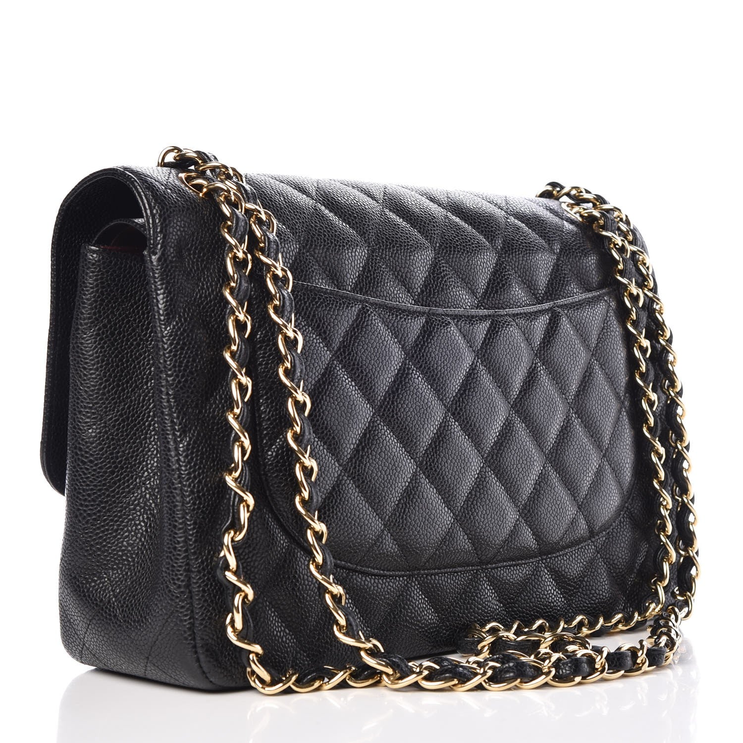 Chanel Caviar Quilted Jumbo Double Flap Black 4 of 8