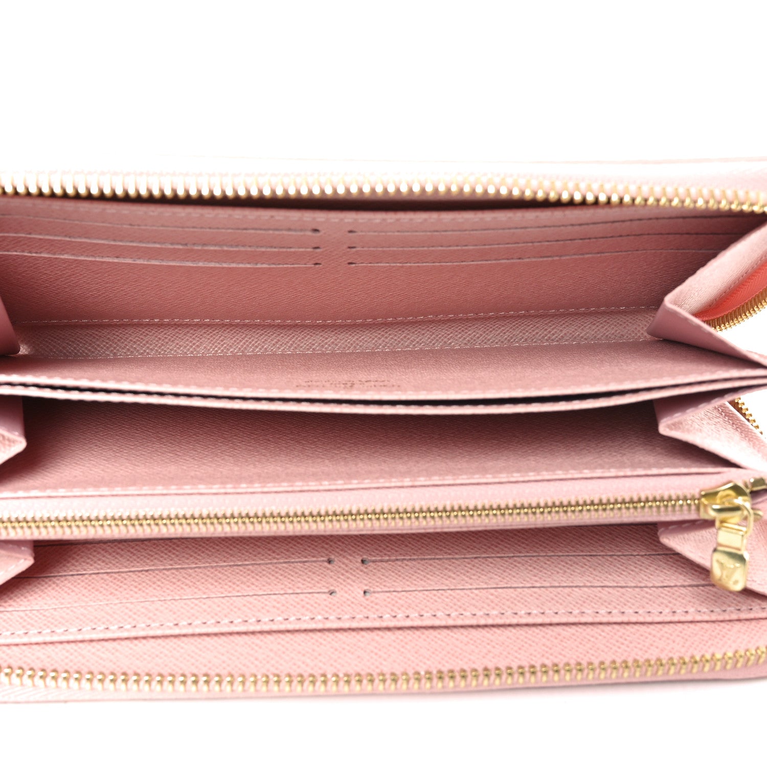 Louis Vuitton Damier Azur Zippy Wallet Rose Ballerine 5 of 6